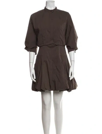 Pre-owned Simkhai Mini Dress In Brown