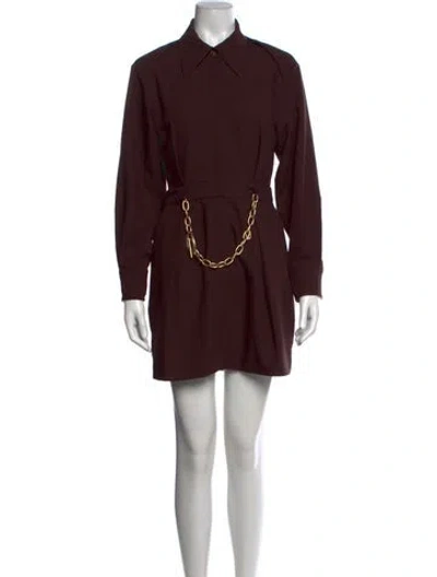 Pre-owned Simkhai Mini Dress In Brown