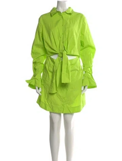 Pre-owned Simkhai Mini Dress In Green