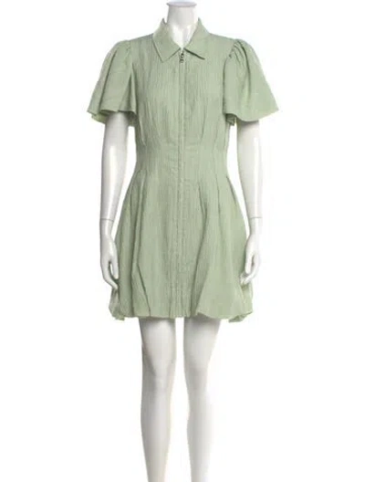 Pre-owned Simkhai Mini Dress In Green