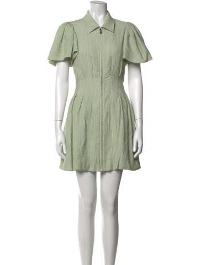 Pre-owned Simkhai Mini Dress In Green