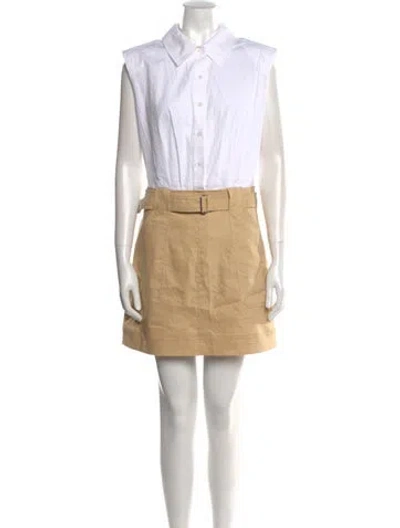 Pre-owned Simkhai Mini Dress In Neutral