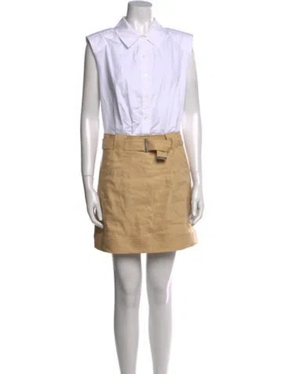 Pre-owned Simkhai Mini Dress In Neutral