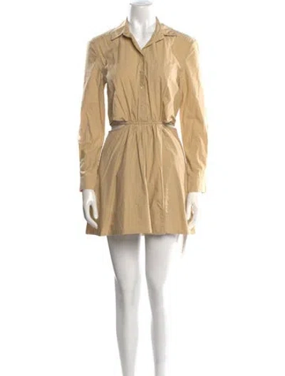Pre-owned Simkhai Mini Dress In Neutral