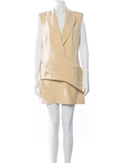 Pre-owned Simkhai Mini Dress In Neutral