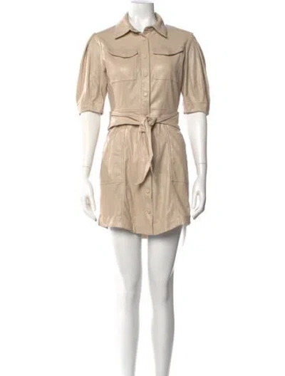 Pre-owned Simkhai Mini Dress In Neutral