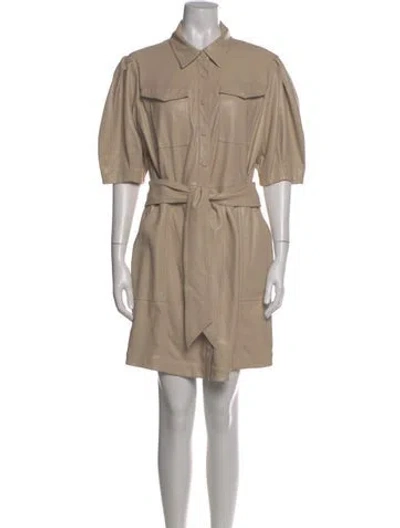 Pre-owned Simkhai Mini Dress In Neutral
