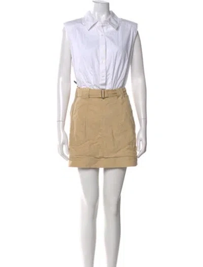 Pre-owned Simkhai Mini Dress In Neutral