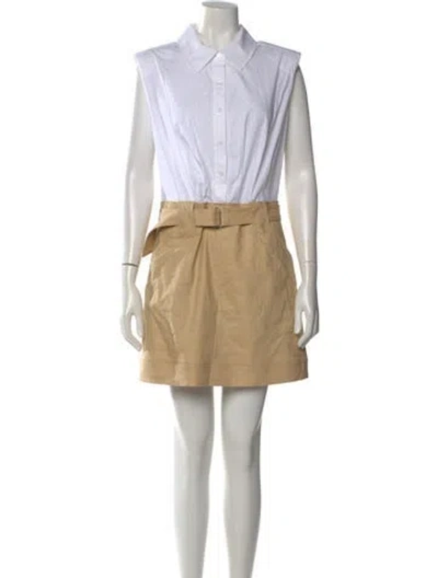 Pre-owned Simkhai Mini Dress In Neutral