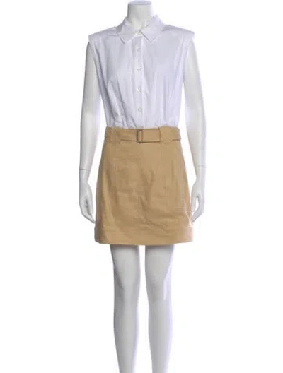 Pre-owned Simkhai Mini Dress In Neutral