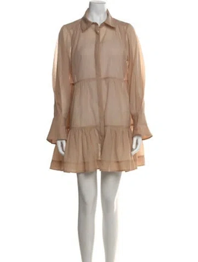 Pre-owned Simkhai Mini Dress In Neutral