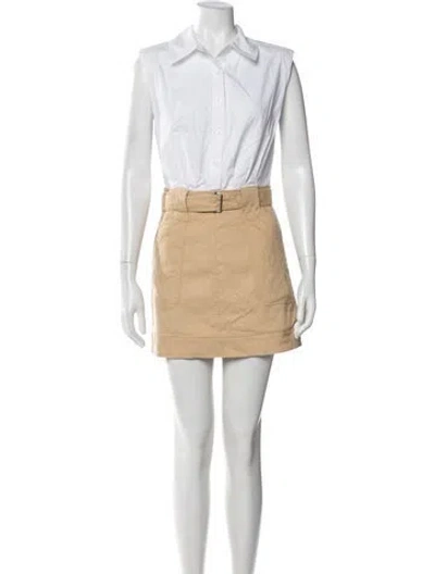 Pre-owned Simkhai Mini Dress In Neutral