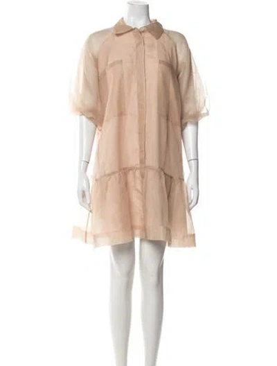 Pre-owned Simkhai Mini Dress In Neutral