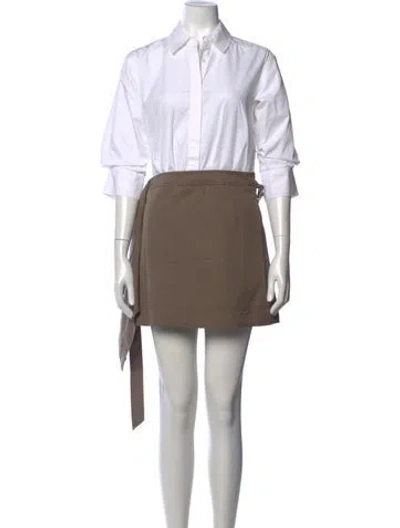 Pre-owned Simkhai Mini Dress In Neutrals/white