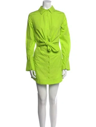 Pre-owned Simkhai Mini Dress W/ Tags In Green
