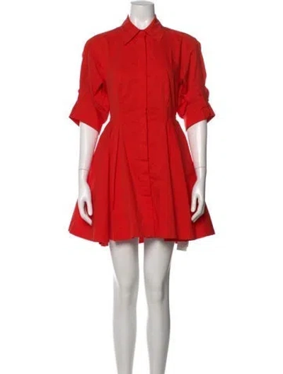 Pre-owned Simkhai Mini Dress W/ Tags In Orange/red
