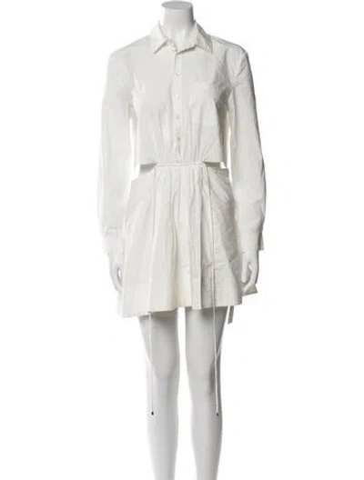 Pre-owned Simkhai Mini Dress In White