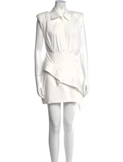 Pre-owned Simkhai Mini Dress In White
