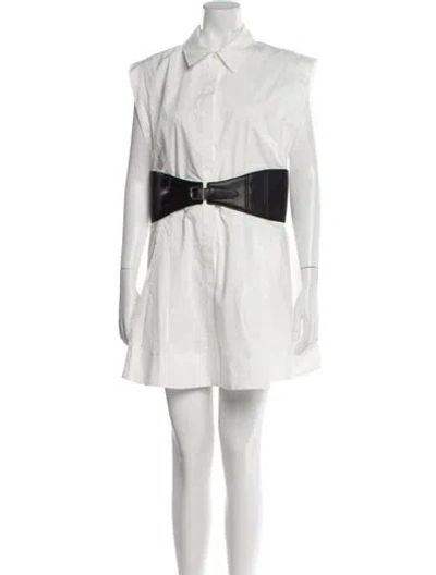 Pre-owned Simkhai Mini Dress In White