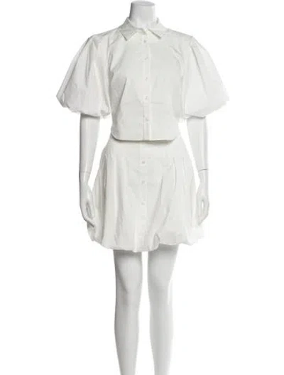 Pre-owned Simkhai Mini Dress In White