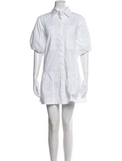 Pre-owned Simkhai Mini Dress In White