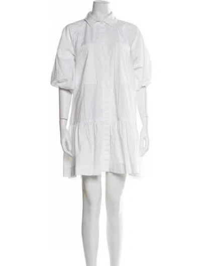 Pre-owned Simkhai Mini Dress In White