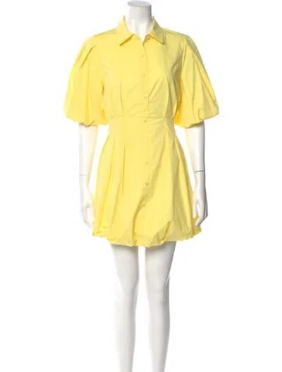 Pre-owned Simkhai Mini Dress In Yellow