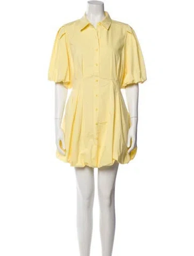 Pre-owned Simkhai Mini Dress In Yellow