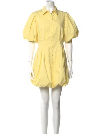 Pre-owned Simkhai Mini Dress In Yellow