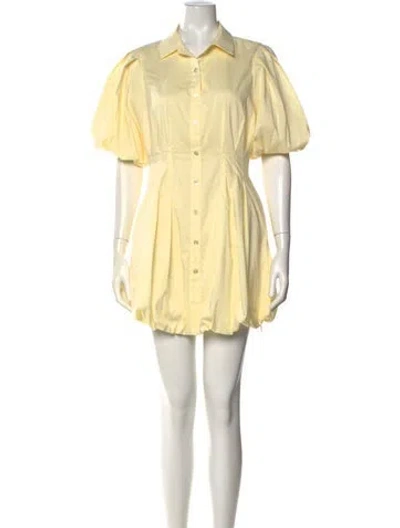 Pre-owned Simkhai Mini Dress In Yellow