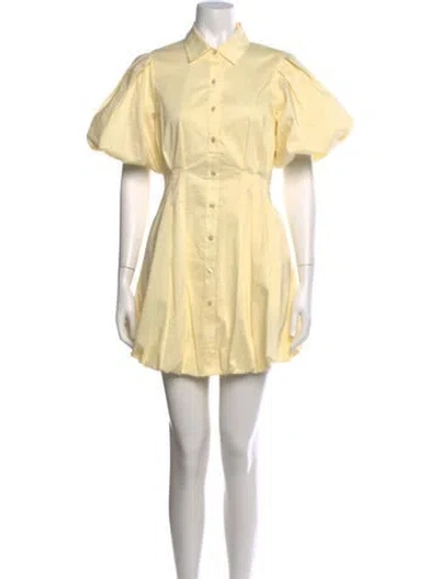 Pre-owned Simkhai Mini Dress In Yellow