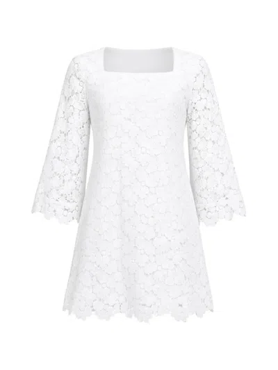 Simkhai Mini Hana Lace Dress In White