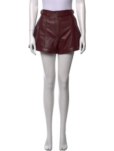 Pre-owned Simkhai Mini Shorts In Burgundy