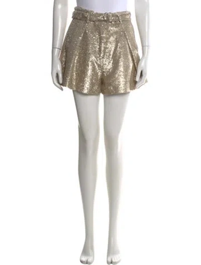 Pre-owned Simkhai Mini Shorts In Gold
