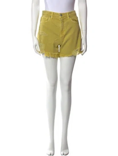 Pre-owned Simkhai Mini Shorts In Yellow