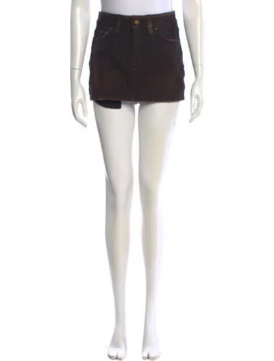 Pre-owned Simkhai Mini Skirt In Black