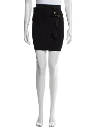 Pre-owned Simkhai Mini Skirt In Black