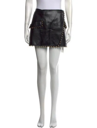 Pre-owned Simkhai Mini Skirt In Black