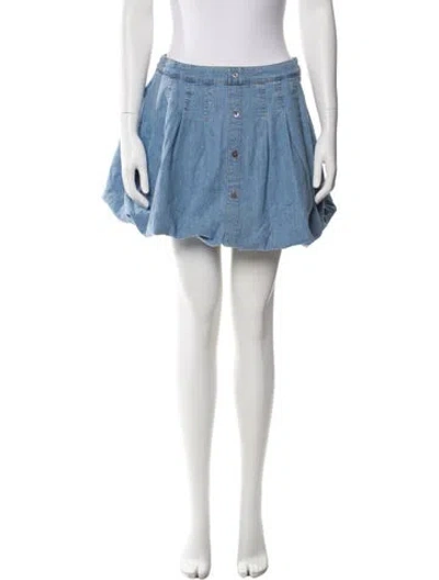 Pre-owned Simkhai Mini Skirt In Blue