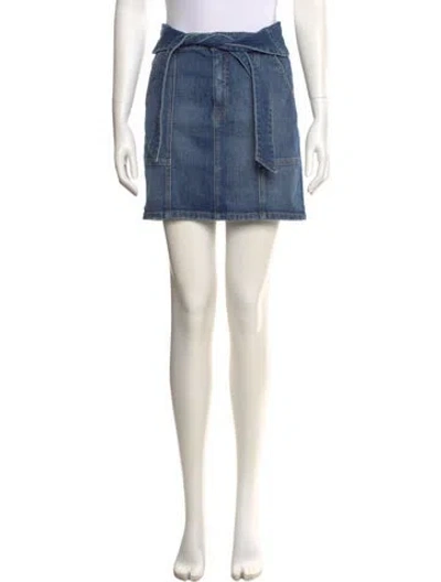 Pre-owned Simkhai Mini Skirt In Blue