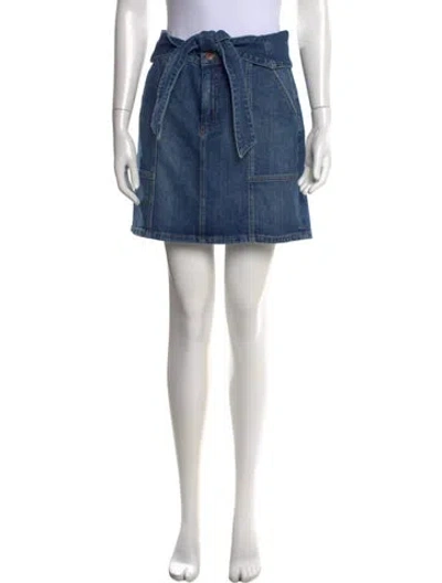 Pre-owned Simkhai Mini Skirt In Blue