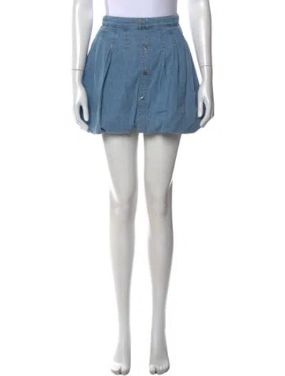 Pre-owned Simkhai Mini Skirt In Blue