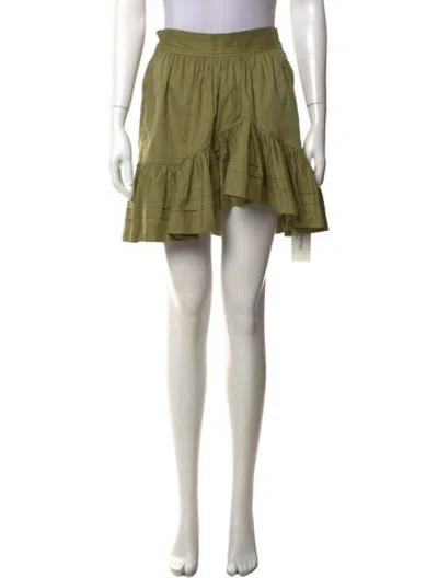 Pre-owned Simkhai Mini Skirt In Green