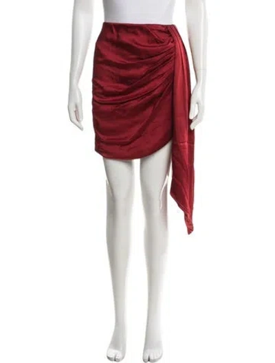 Pre-owned Simkhai Mini Skirt In Red