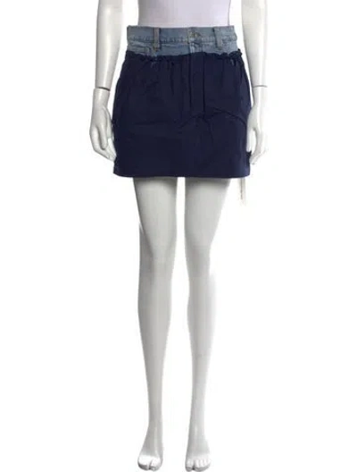 Pre-owned Simkhai Mini Skirt W/ Tags In Blue