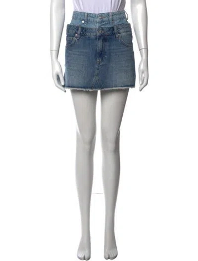 Pre-owned Simkhai Mini Skirt W/ Tags In Blue