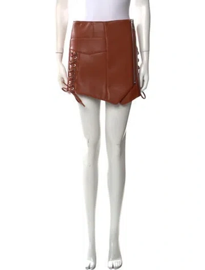 Pre-owned Simkhai Mini Skirt W/ Tags In Brown