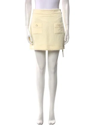 Pre-owned Simkhai Mini Skirt W/ Tags In Neutral
