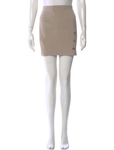 Pre-owned Simkhai Mini Skirt W/ Tags In Neutral