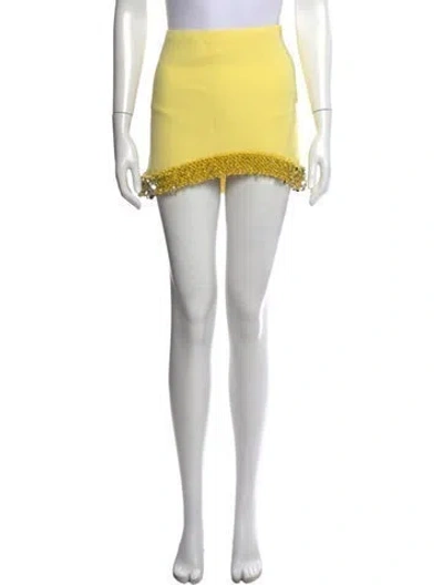 Pre-owned Simkhai Mini Skirt In Yellow